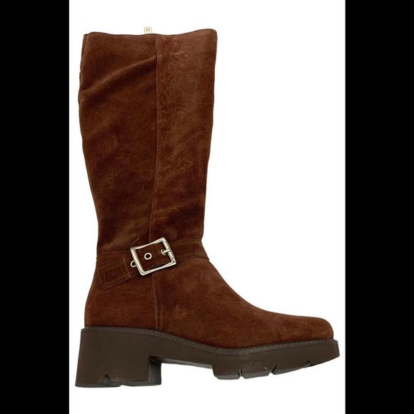 Naturalizer Women's Darry Leather Medium Calf Boots Cappuccino - Medium - Picture 1 of 2